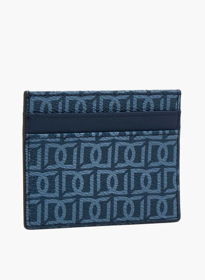 DUCHINI Monogram Print Card Holder